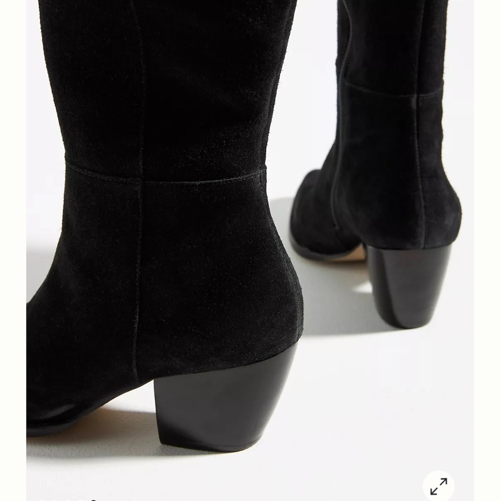 NWT The Perfect Black suede boots - Picture 4 of 12
